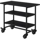 PLUS Urban Picnic plante/grillbord m/2 hylder – sort/sort stel