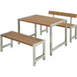 PLUS Café plankesæt m/1 ryglæn 127 cm ThermoWood®