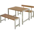 PLUS Café plankesæt m/1 ryglæn 127 cm ThermoWood®