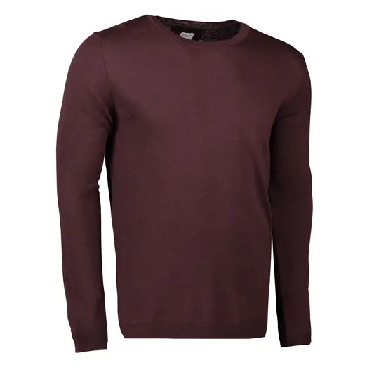ID Pullover herre bordeaux melange