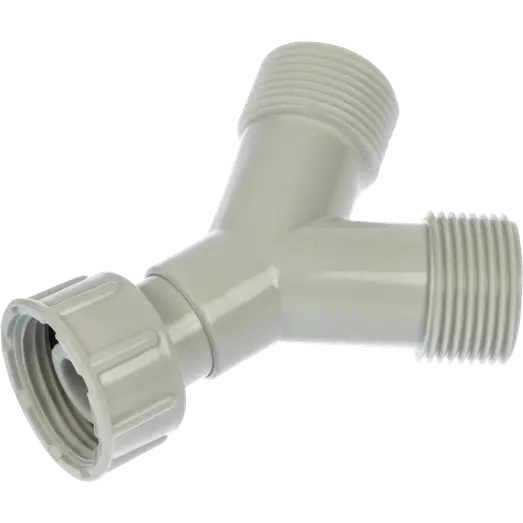 Y-rør 3/4"x3/4"3/4" hvid plast