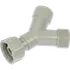 Y-rør 3/4"x3/4"3/4" hvid plast