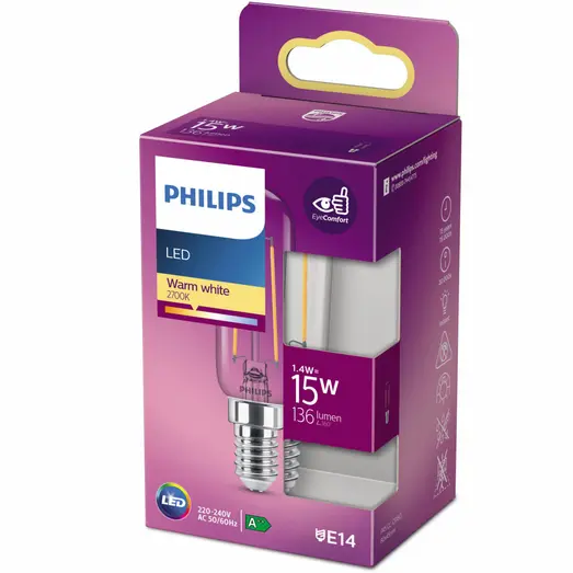 Philips Krone LED pære E14 15W 1 pack