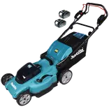 Makita DLM481PT2 plæneklipper - inkl. 2 x 5,0 Ah batteri og lader