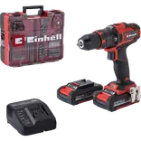 Einhell TE-CD 18/40 Li-i 18V slagboremaskine m/64 dele tilbehør - inkl. 2x2,0Ah batteri og lader