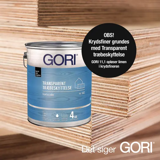 GORI 502 transparent træbeskyttelse transparent base 40 0,75 L