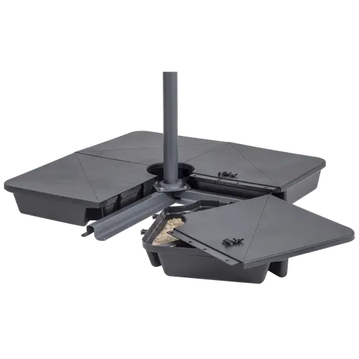 Barcelona parasolfod plast 64 L u/metalkryds