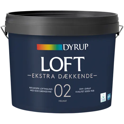 Dyrup loftmaling ekstra dækkende 2 hvid
