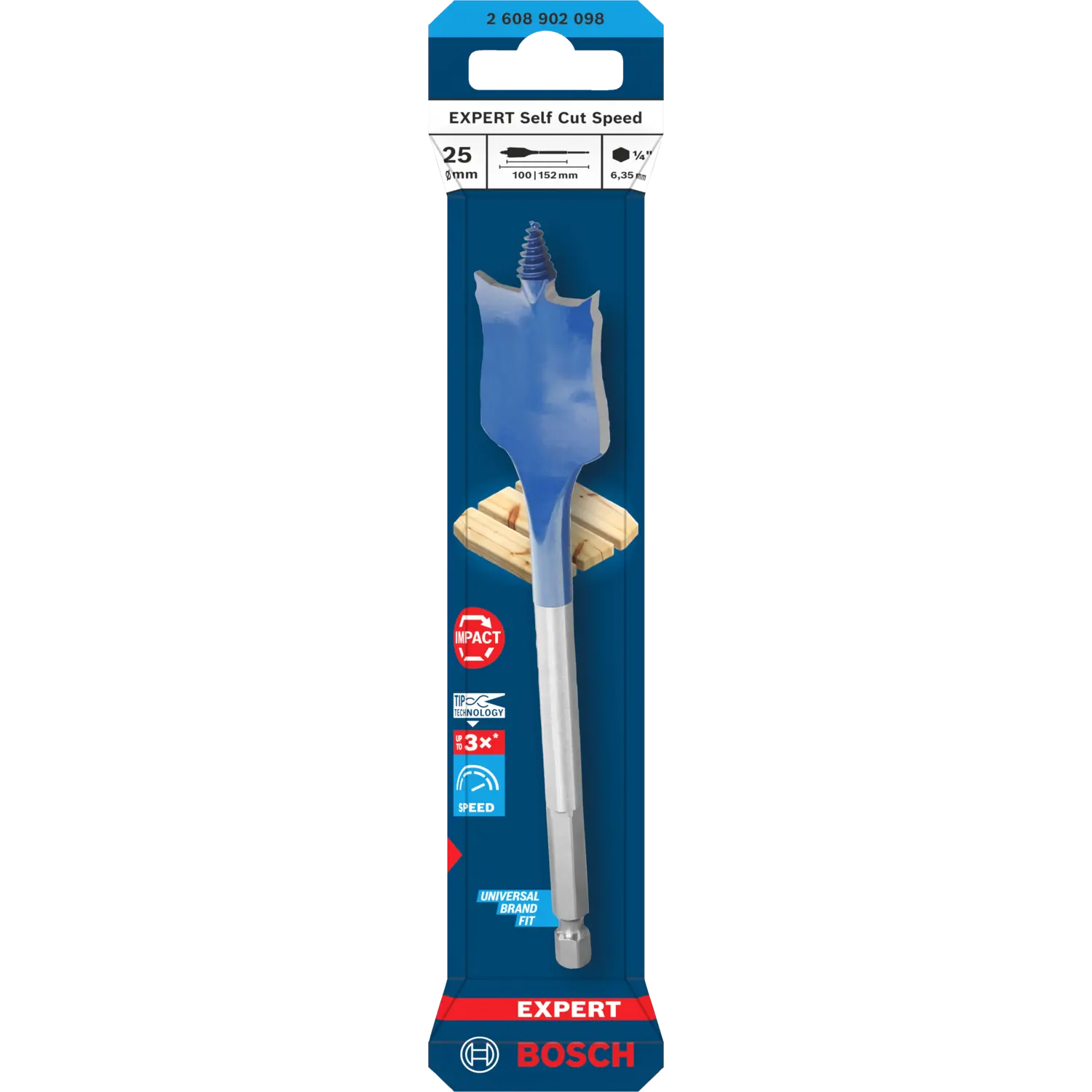 Bosch EXPERT Self Cut Speed fladbor 25x152 mm