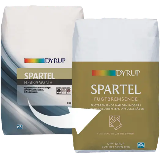 Dyrup spartel fugtbremsende 5 kg