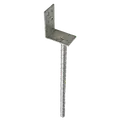 PN stolpefod L-form D75xH90xB50 L400 mm varmforzinket