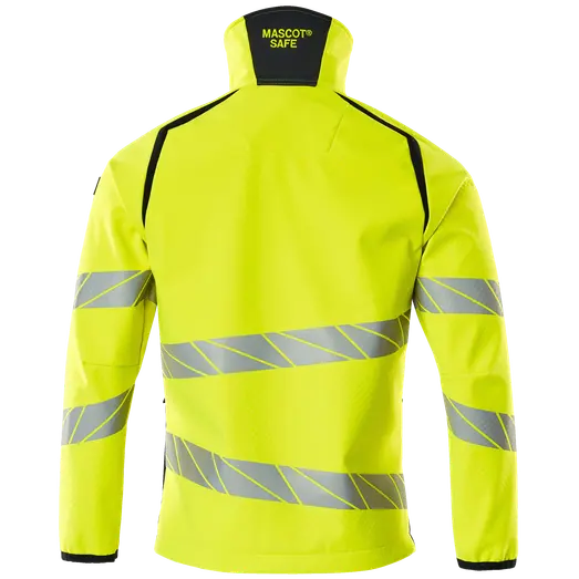 Mascot Accelerate Safe softshell jakke hi-vis gul/mørk marine