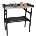 Unogarden plantebord m/metalplade sort 38x78x82 cm
