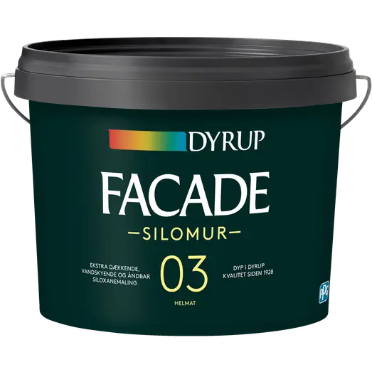Dyrup facademaling silomur 3 hvid 9 L