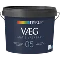 Dyrup vægmaling mat og vaskbar 5 hvid