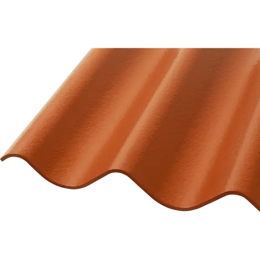 Bølgeplade B7 FK teglrød 1100 x 570 mm