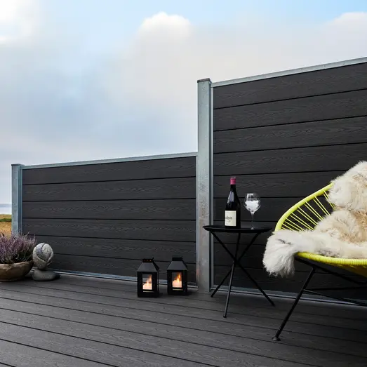 Wimex Fur Classic Komposithegn Koksgrå 180 cm