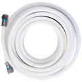 Antenne kabel Ø6,6 10 m med 2xf-connector hvid