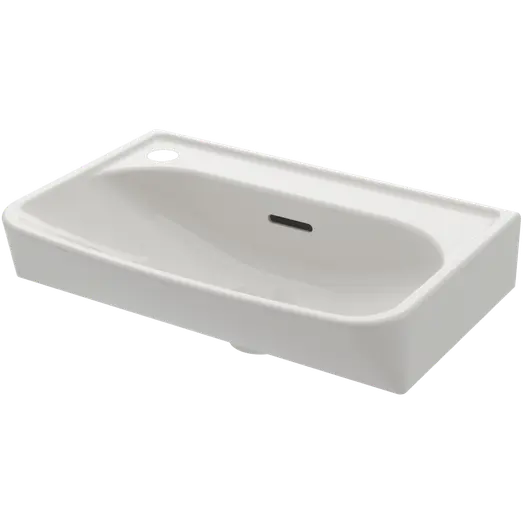 Svedbergs Skapa håndvask hvid porcelæn 45x25 cm