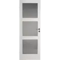 Swedoor Stable GW3 m/klar  glas hvid 40x825x2040 mm