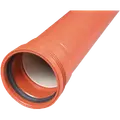 Wavin Wafix kloakrør PP SN4 rød med muffe 110x500 mm