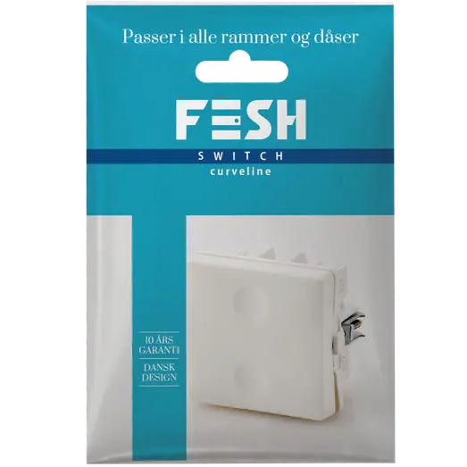 FESH SWITCH Curveline krydsning afbryder 1,0 hvid