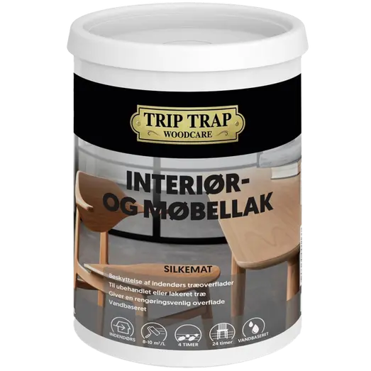 Trip Trap interiørlak 0,75 L klar