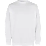 ID klassisk herre sweatshirt hvid