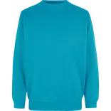ID klassisk herre sweatshirt turkis