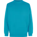 ID klassisk herre sweatshirt turkis