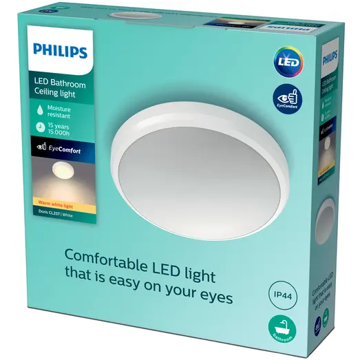 Philips Doris plafond 6W hvid