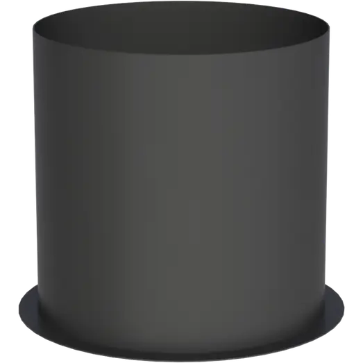 Morsø lige muffe røgrør Ø150 sort 15cm. langt