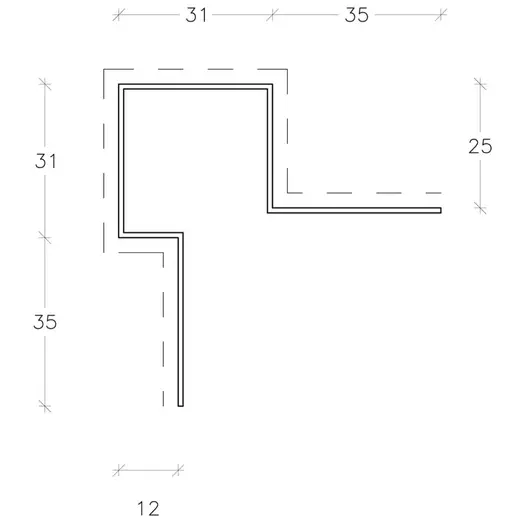 ETEX CEDRAL LAP UDV. HJ. ASYM.