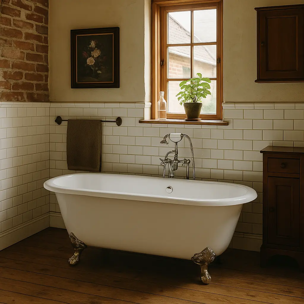 fritstående badekar