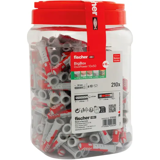 Fischer universaldybel 10x50mm 210 stk.