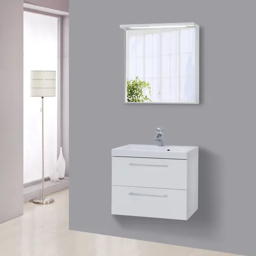 Milobad badmiljø Lena 80 cm hvid højglans