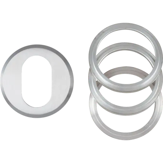 Jasa universal cylinderring oval udv. 6-21 mm børstet rustfrit stål