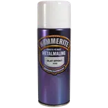 Hammerite effekt metalmaling spray hvid