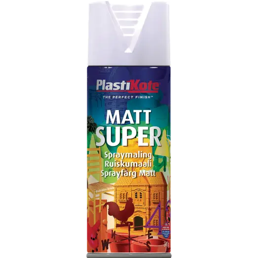 Plasti-Kote PK super mat hvid
