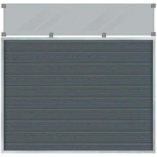 PLUS Artura komposithegn m/glas 180×175 cm