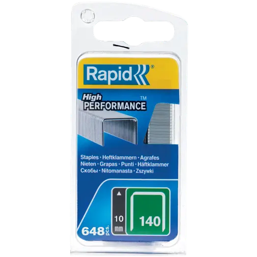Rapid Nr. 140 bredtrådshæfteklammer 10 mm 650 stk.