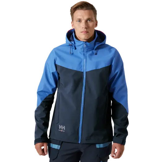 HH Workwear Oxford softshell jakke navy/stone