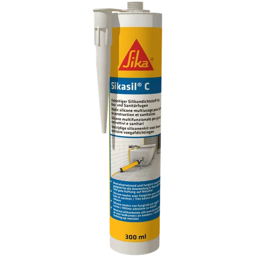 Sika Sikasil-C byggesilikone klar 300 ml