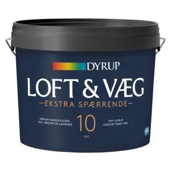 loft og væg ekstra spærrende maling