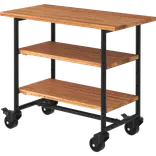PLUS Urban Picnic plante/grillbord m/2 hylder – ThermoWood®/sort stel