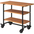 PLUS Urban Picnic plante/grillbord m/2 hylder – ThermoWood®/sort stel