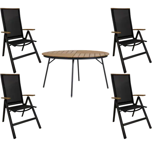 Morsø havemøbelsæt med 4 Morsø positionsstole