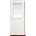 Swedoor P-400 facadedør med glas 948x2115 mm venstrehængt hvid