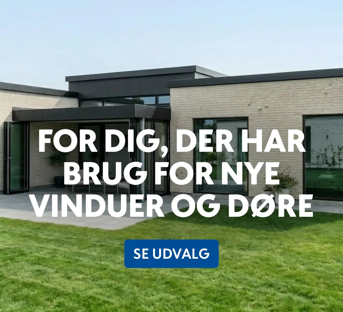 Nye vinduer og døre - se udvalg hos Davidsen