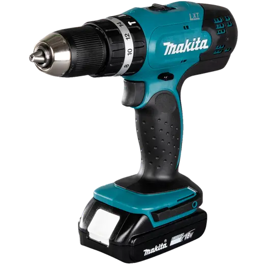 Makita DHP453RYJ 18V LXT® slagboremaskine 2x1,5 Ah batteri og lader